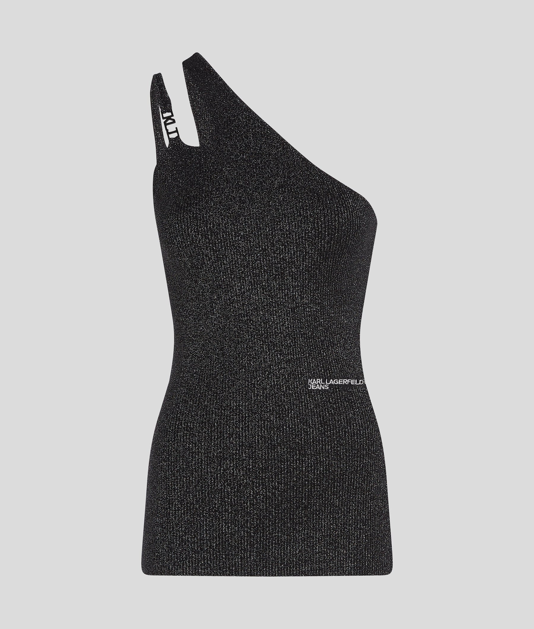 METALLIC ONE-SHOULDER TOP