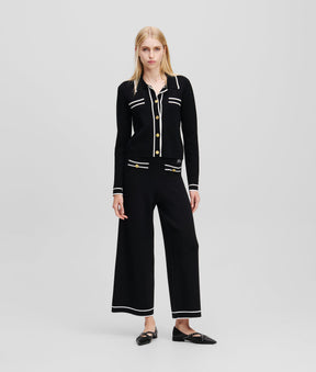 KARL ESSENTIAL PIPELINE CARDIGAN