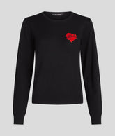 K/HEART LONG-SLEEVED TOP