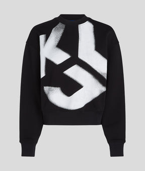 MONOGRAM BLEACHED SWEATSHIRT