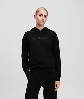 GLITTER LOGO HOODIE