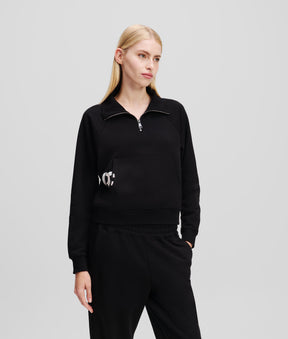 IKON PEAK-A-BOO HALF-ZIP SWEATSHIRT