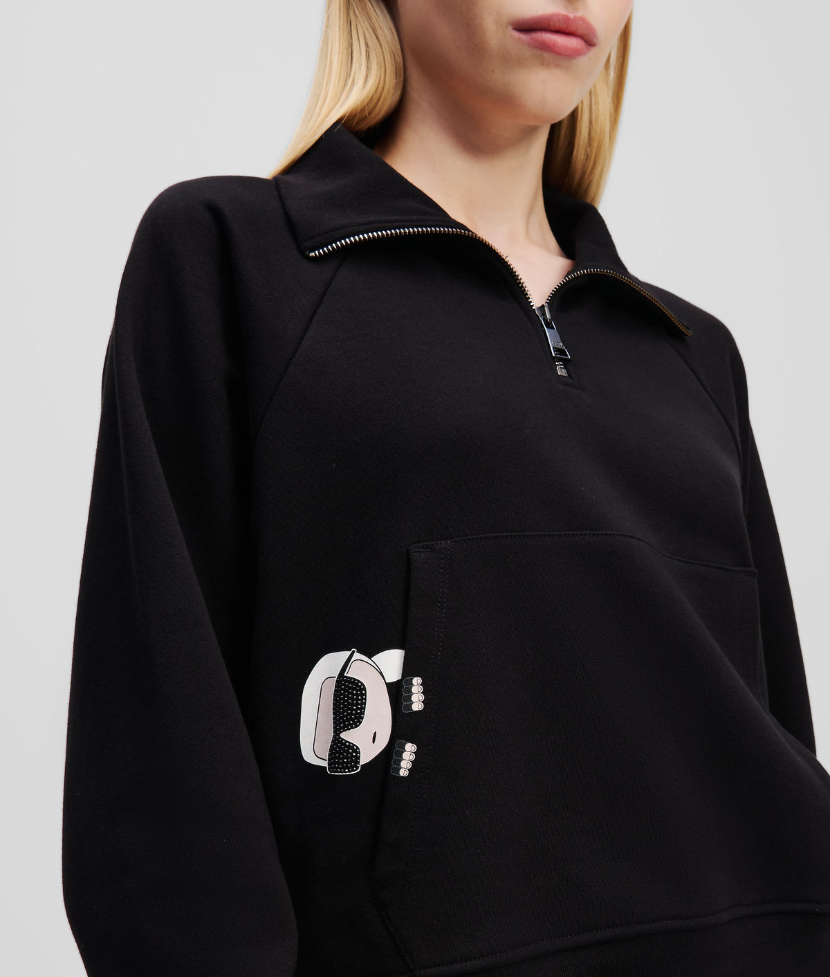 IKON PEAK-A-BOO HALF-ZIP SWEATSHIRT