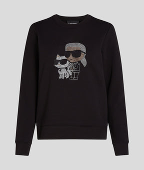 RHINESTONE IKON KARL & CHOUPETTE SWEATSHIRT