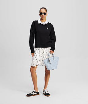 IKON FABRIC MIX SWEATSHIRT
