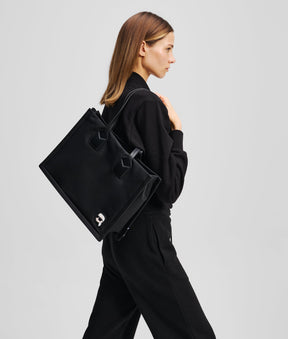 IKON NYLON MEDIUM SQUARE TOTE BAG