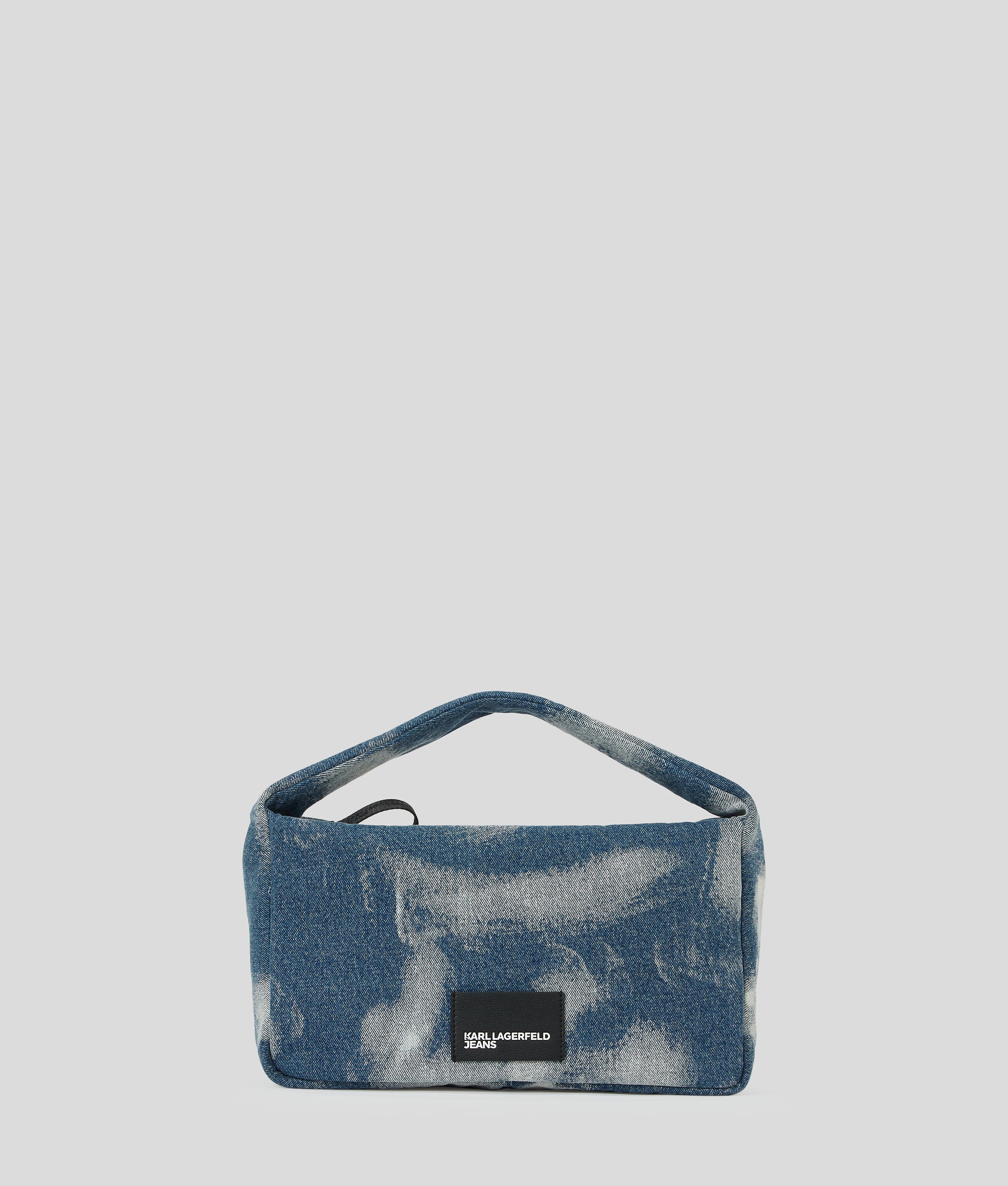 BLEACHED DENIM HOBO BAG