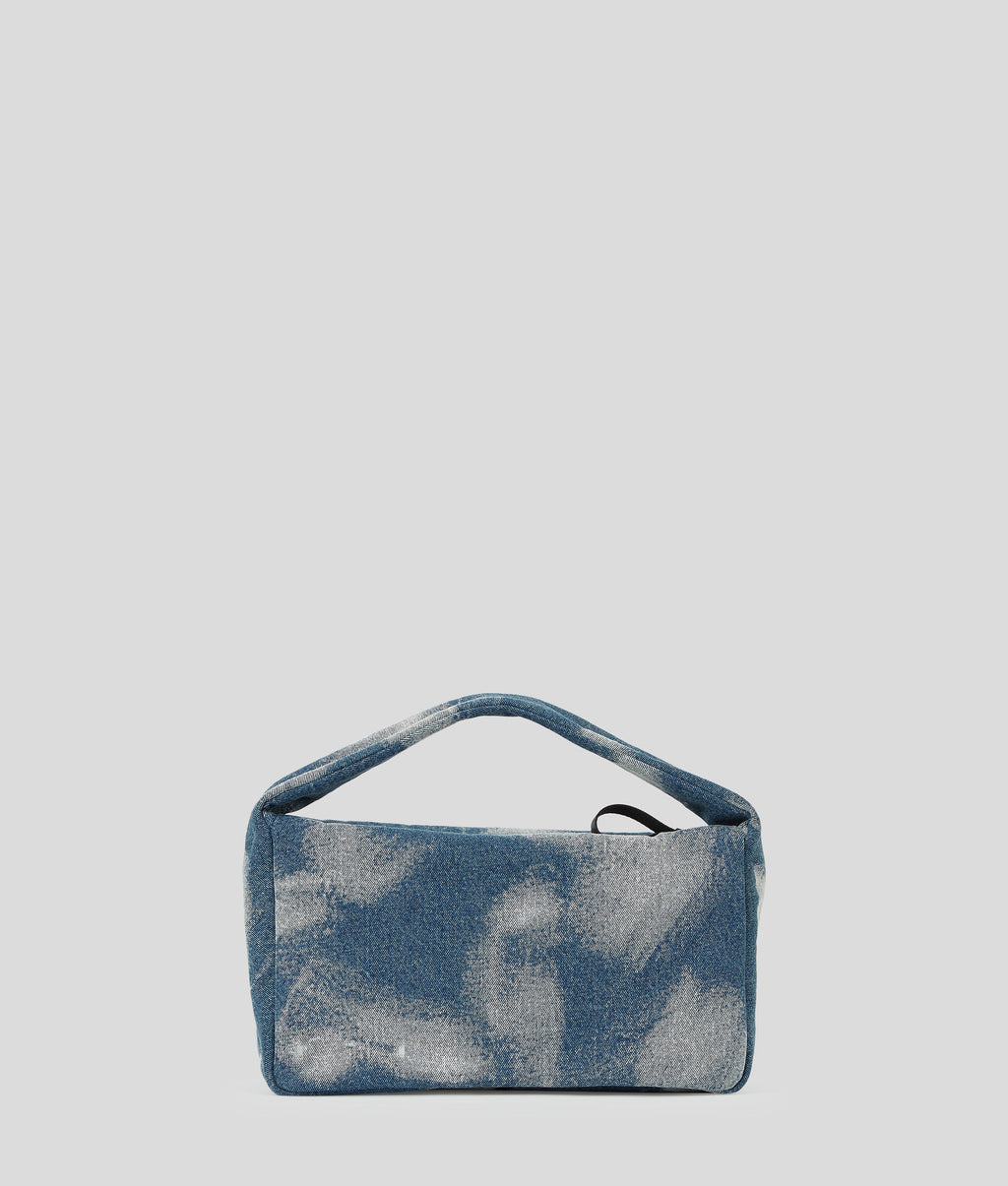 BLEACHED DENIM HOBO BAG