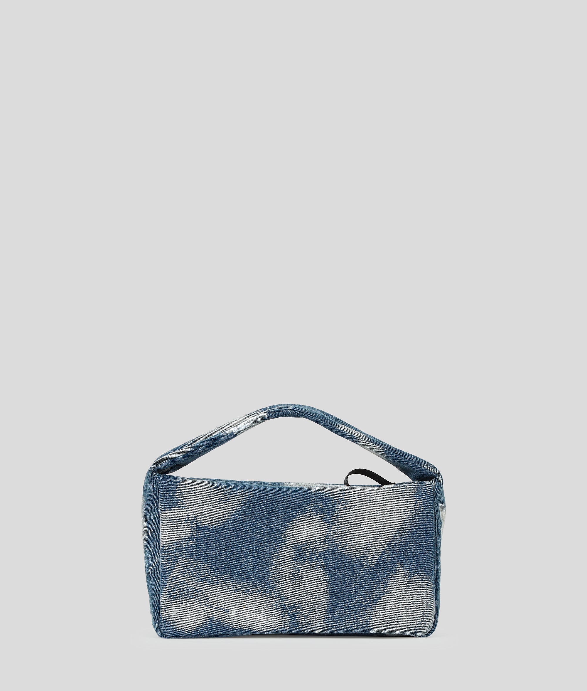 BLEACHED DENIM HOBO BAG