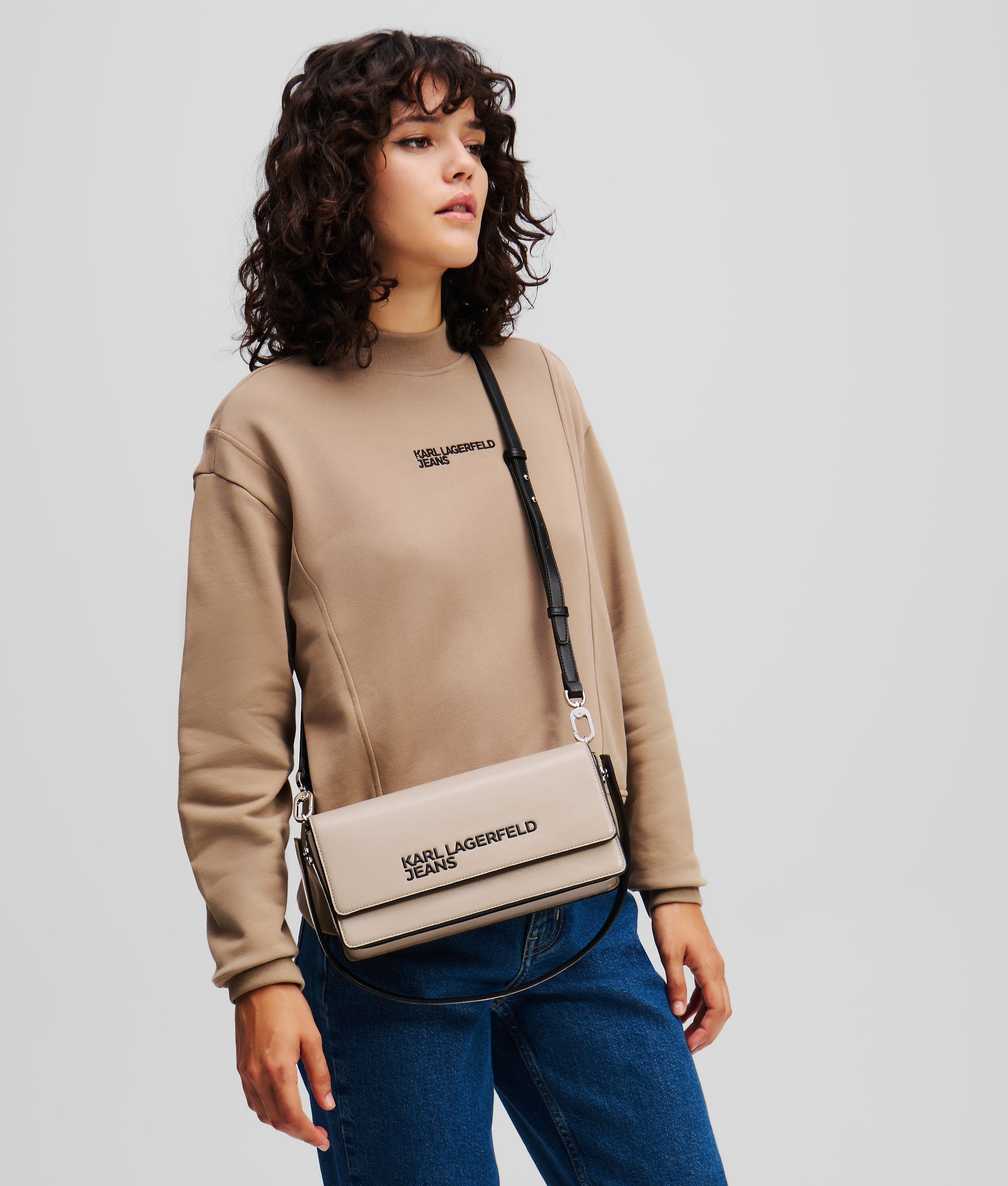 FAUX-LEATHER CROSSBODY BAG