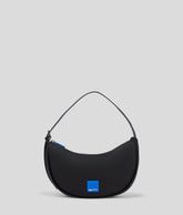 KLJ BOX LOGO HALF-MOON SHOULDER BAG