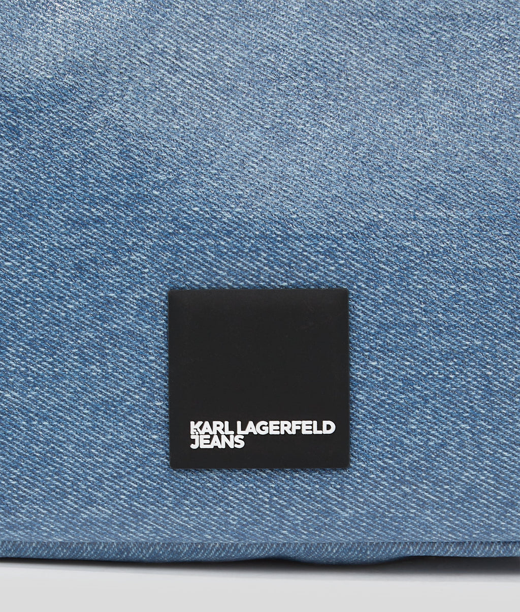 KLJ BOX LOGO COATED MINI HOBO BAG