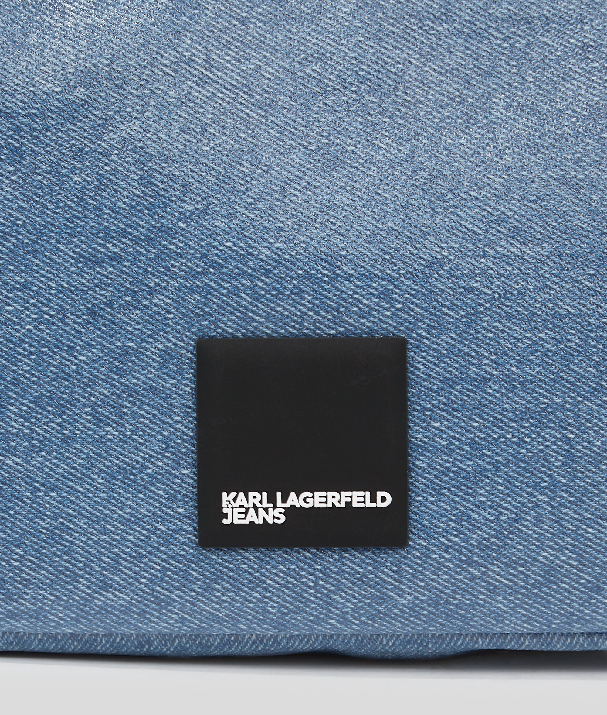 KLJ BOX LOGO COATED MINI HOBO BAG