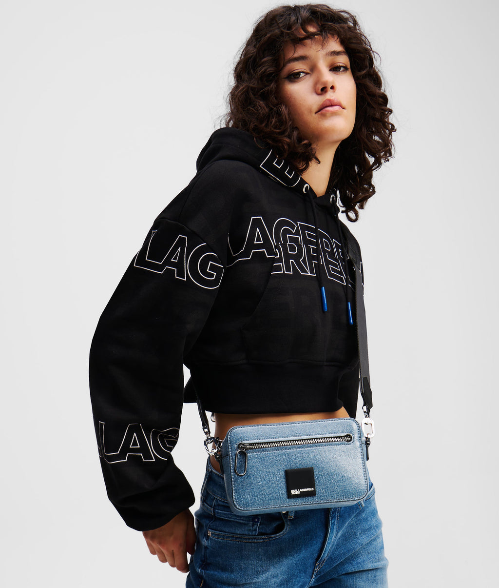 KLJ BOX LOGO COATED CAMERA BAG