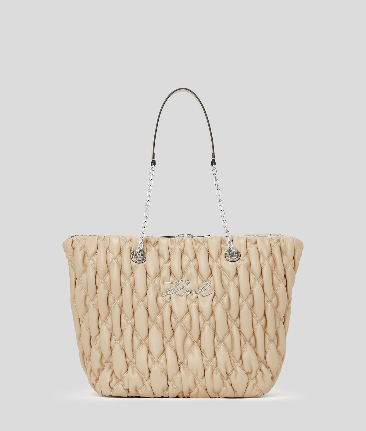 K/SIGNATURE QUILT TOTE BAG