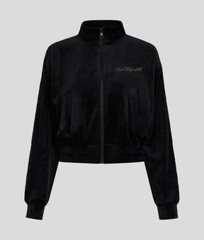 HOTEL KARL VELOUR ZIP-UP SWEATSHIRT