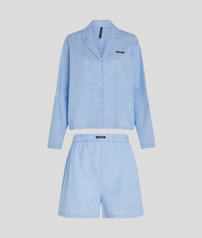 LOGO PYJAMA SHORTS SET