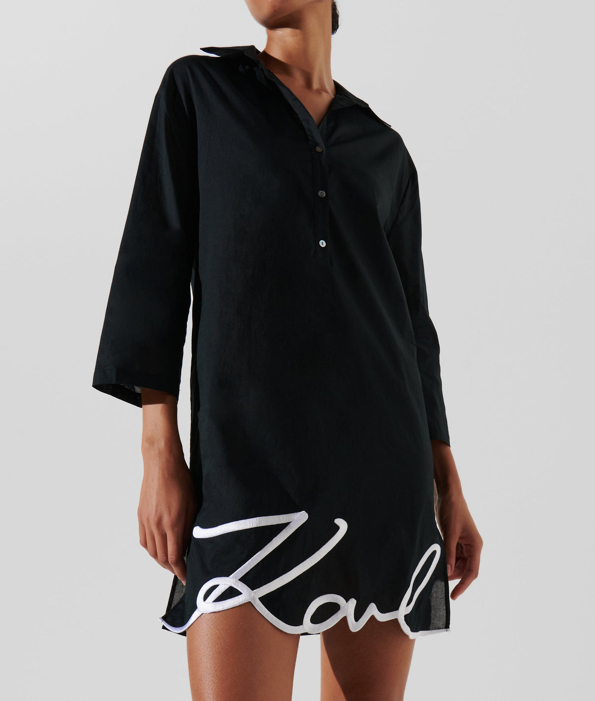 SIGNATURE BEACH SHIRT DRESS