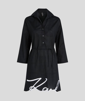 SIGNATURE BEACH SHIRT DRESS