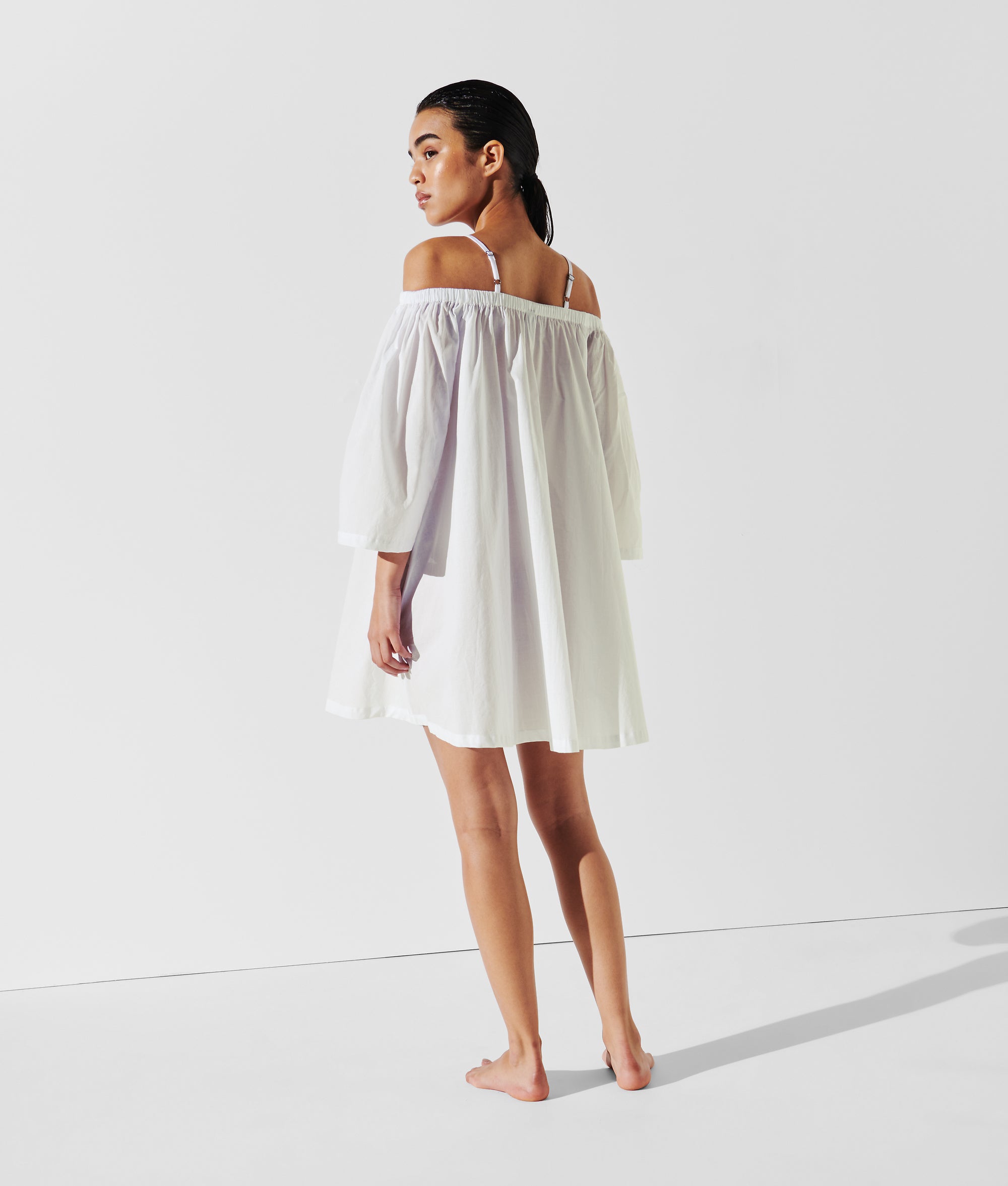K/SIGNATURE OFF-SHOULDER BEACH DRESS