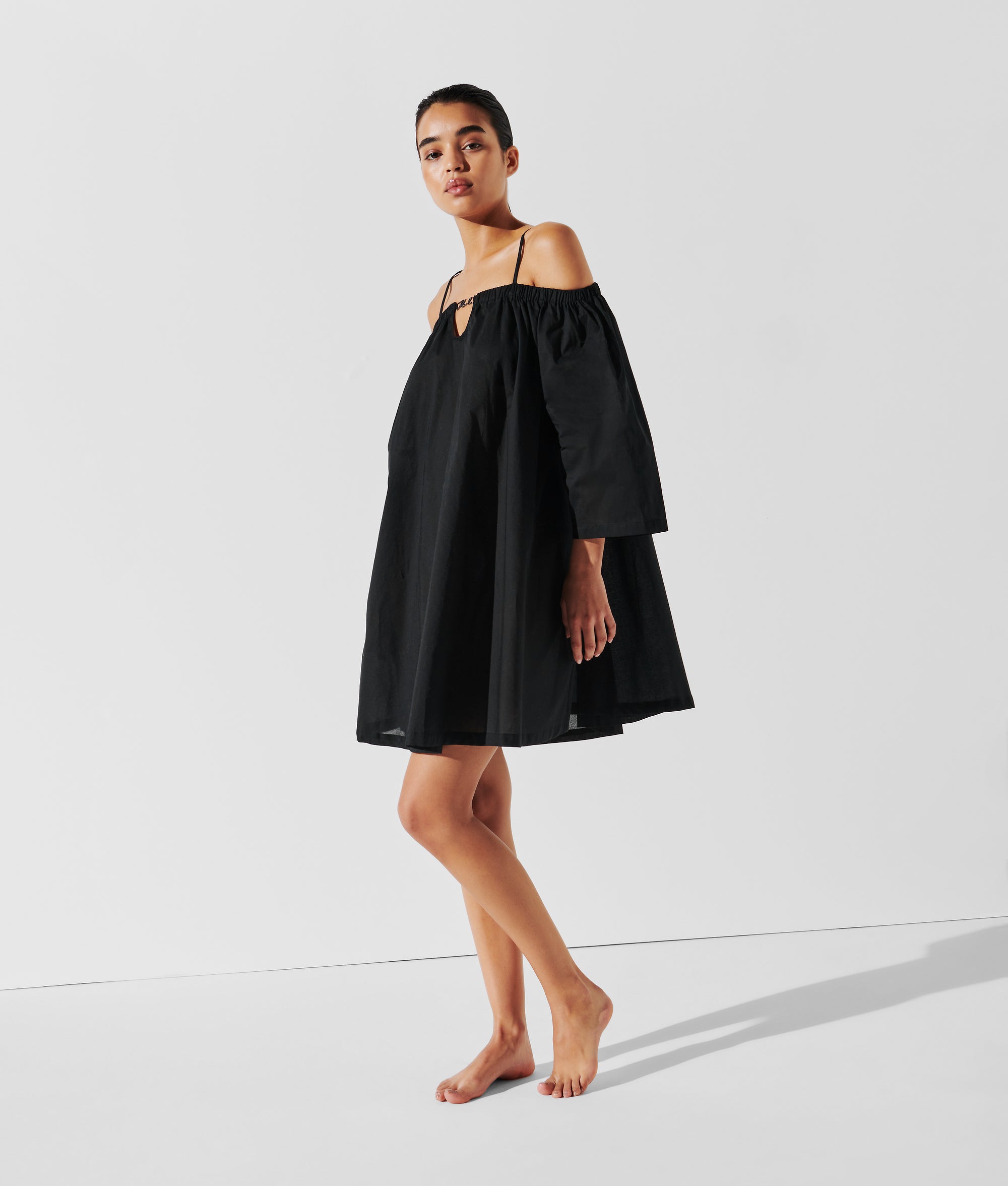 K/SIGNATURE OFF-SHOULDER BEACH DRESS
