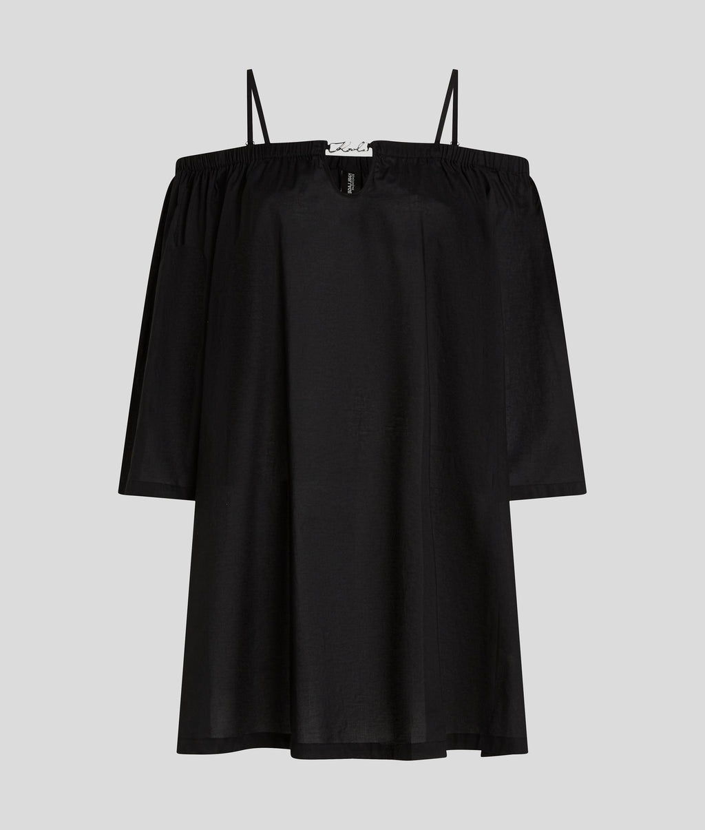 K/SIGNATURE OFF-SHOULDER BEACH DRESS