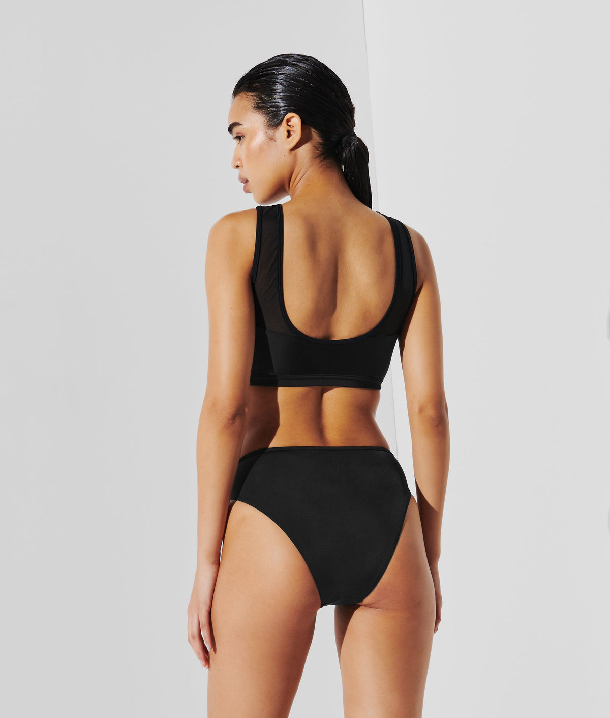 K/SIGNATURE HIGH-NECK BIKINI TOP