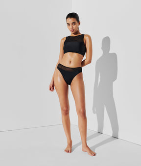 K/SIGNATURE HIGH-NECK BIKINI TOP