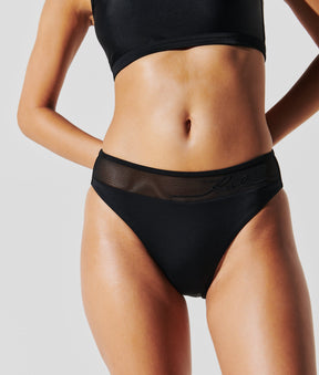 K/SIGNATURE HIGH-WAIST BIKINI BOTTOMS