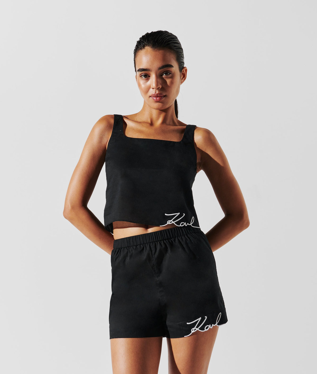 K/SIGNATURE BEACH CROP TOP