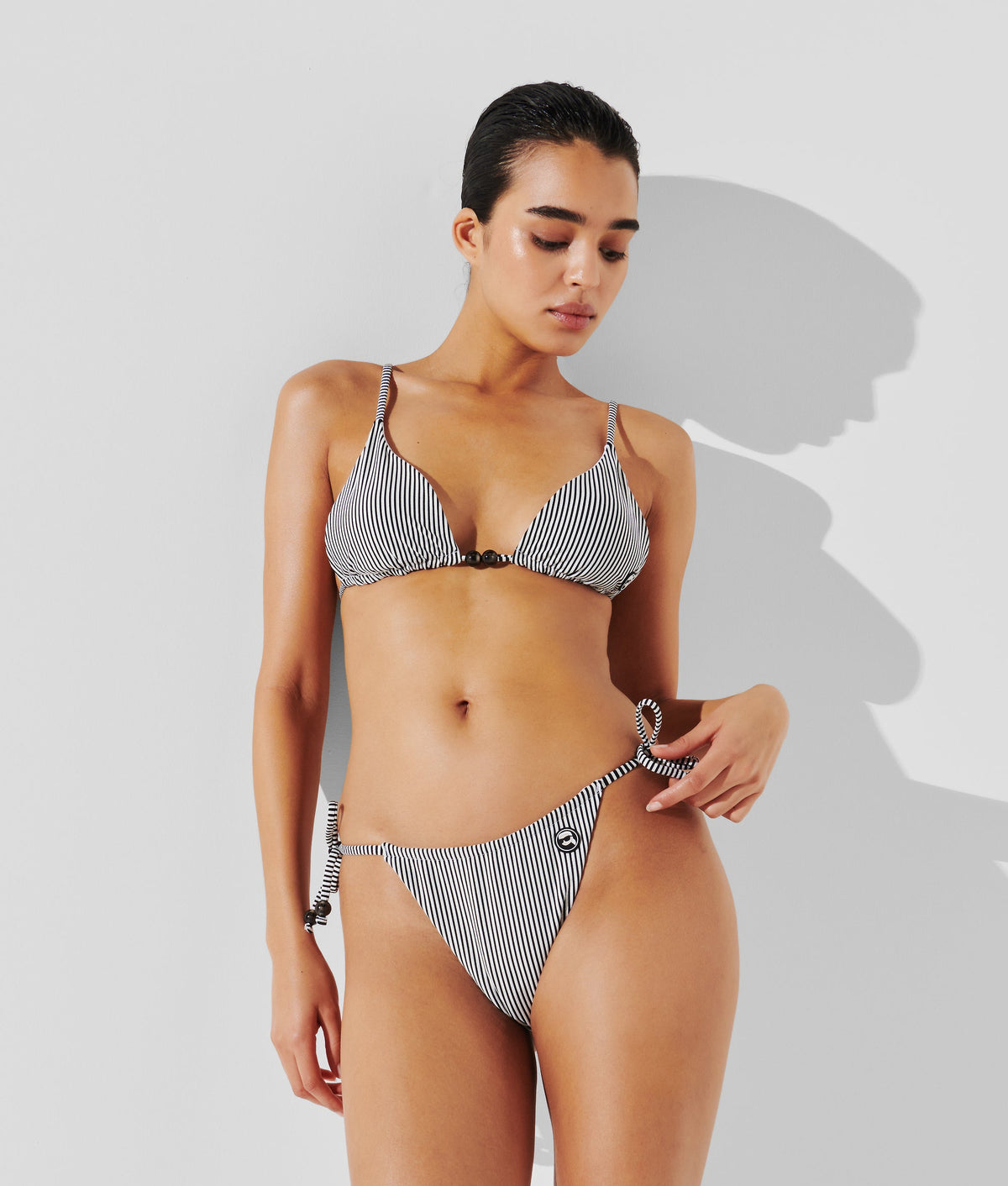 IKON STRIPED STRING BIKINI BOTTOMS