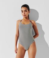 IKON STRIPED SWIMSUIT