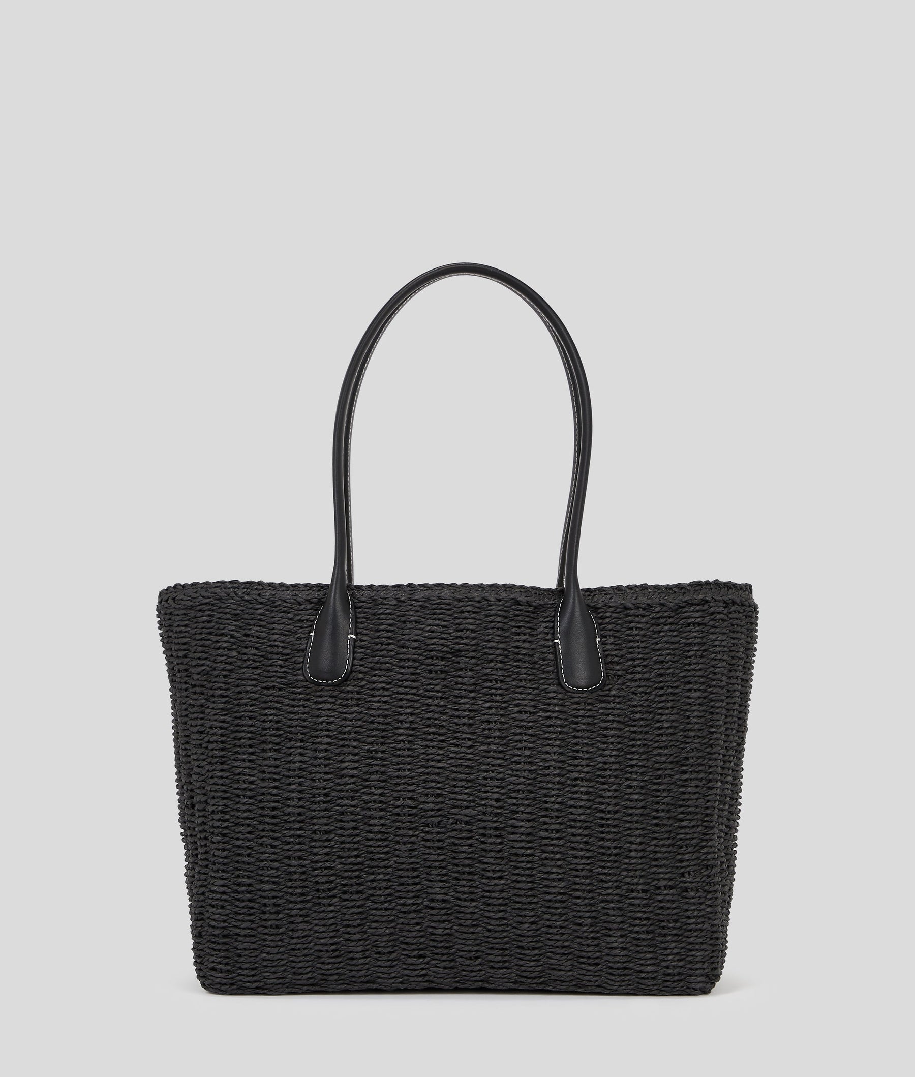 K/SIGNATURE SMALL RAFFIA BEACH TOTE BAG