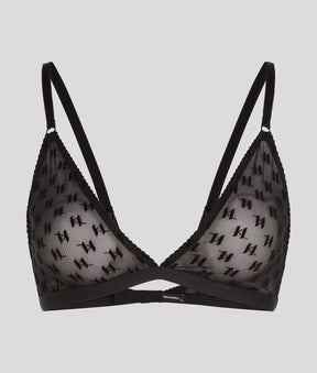 MONOGRAM MESH TRIANGLE BRA