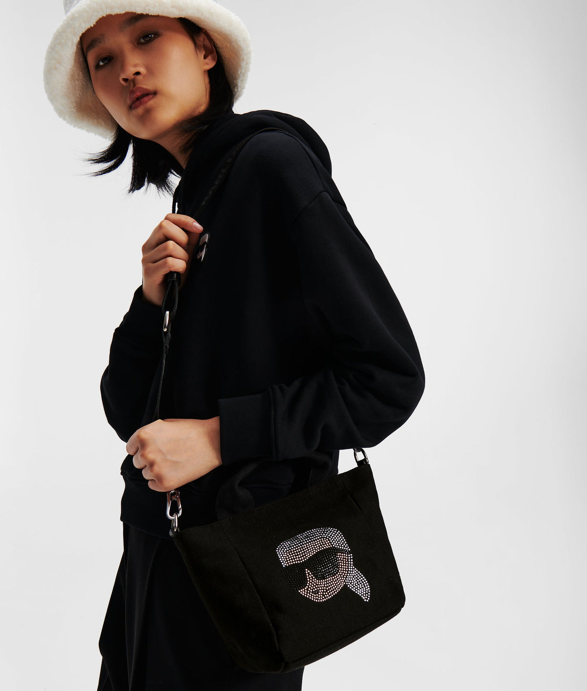 IKON RHINESTONE TOTE BAG