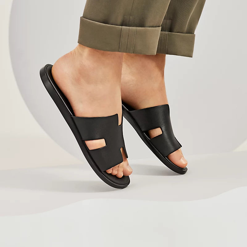 Hermès Oran Sandals – Black