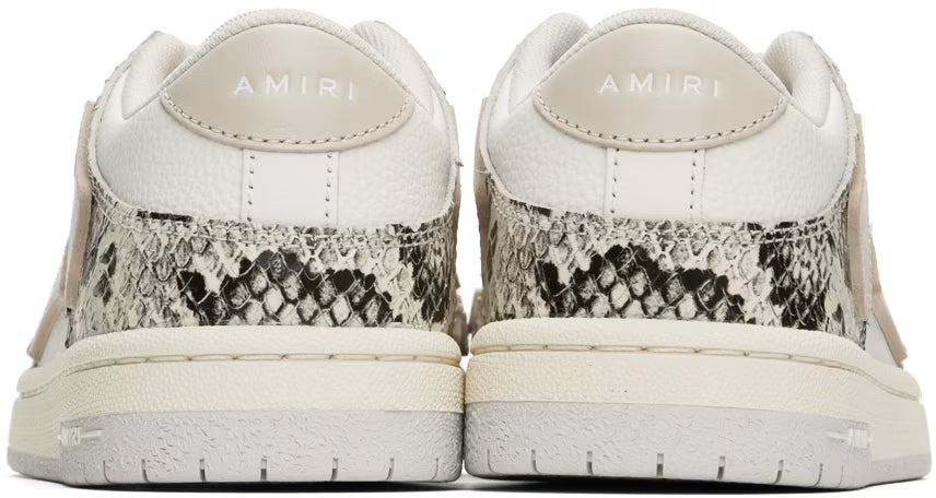 AMIRI Off-White Snake Skel-Top Low Sneakers