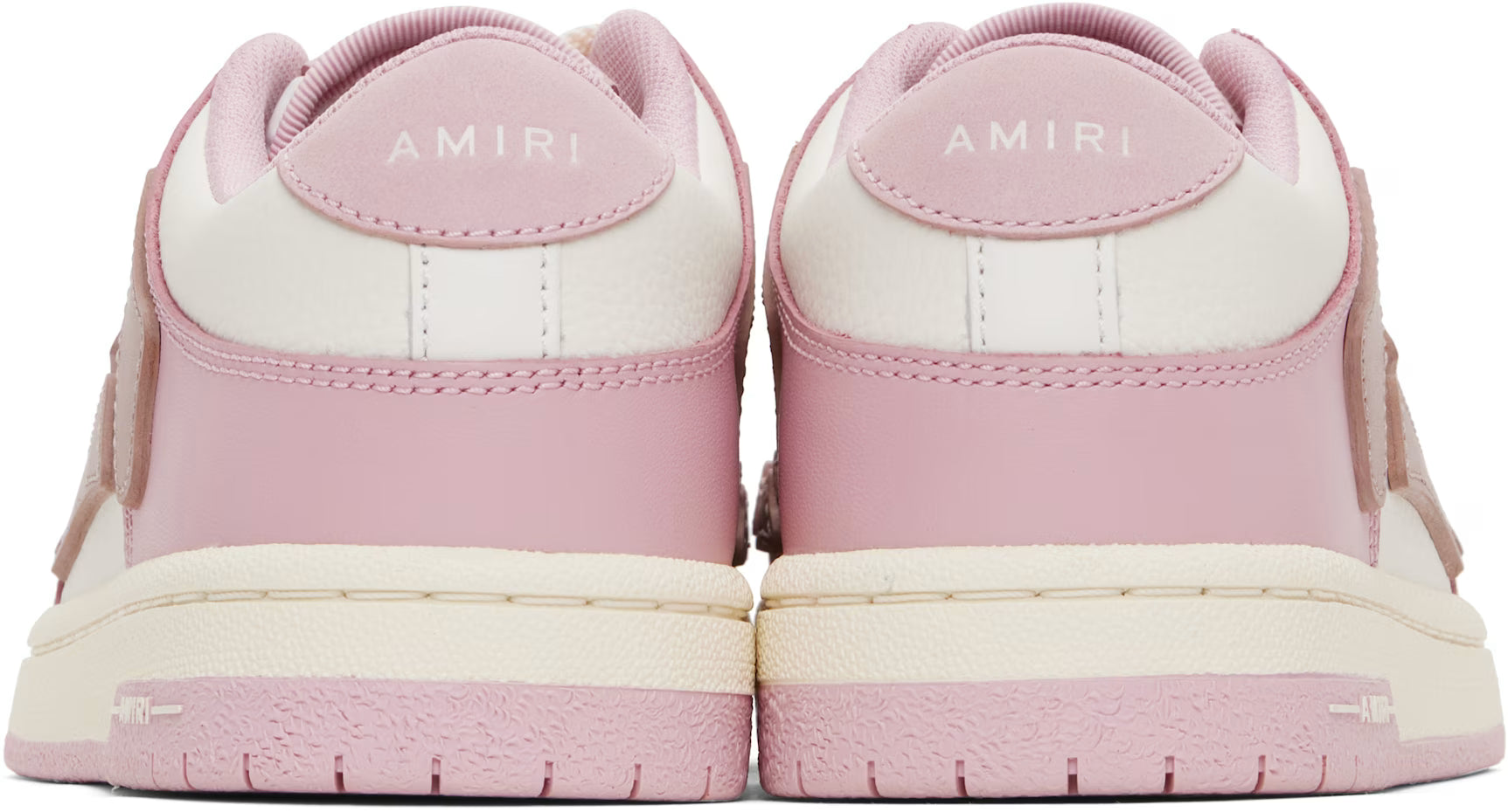 AMIRI Women White & Pink Skel-Top Low Sneakers