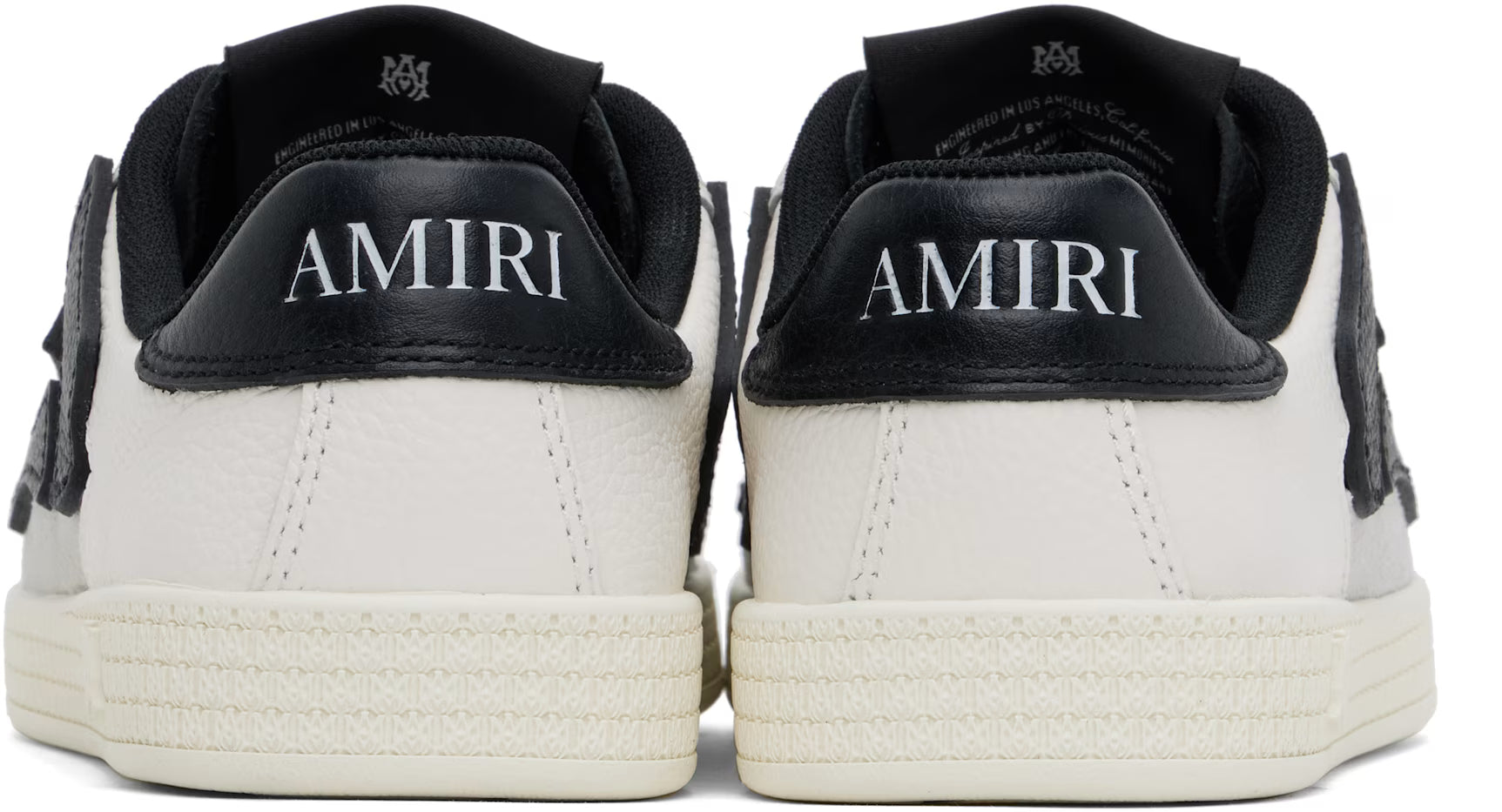Amiri Women Black & White Pacific Bones Sneakers