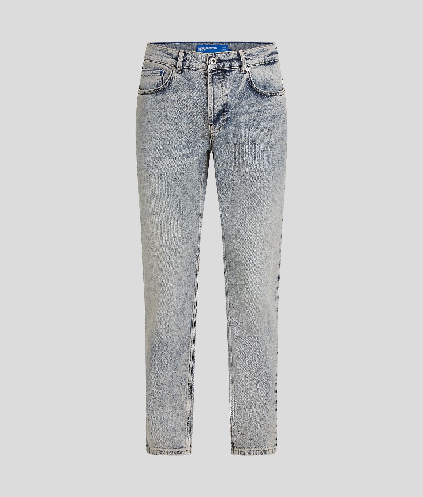ACID WASH TAPERED JEANS
