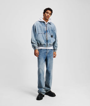 DENIM BOMBER JACKET