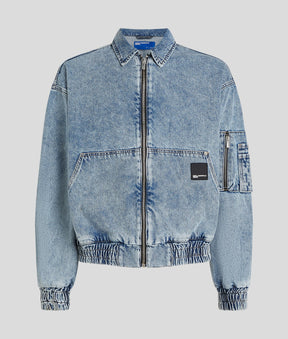 DENIM BOMBER JACKET