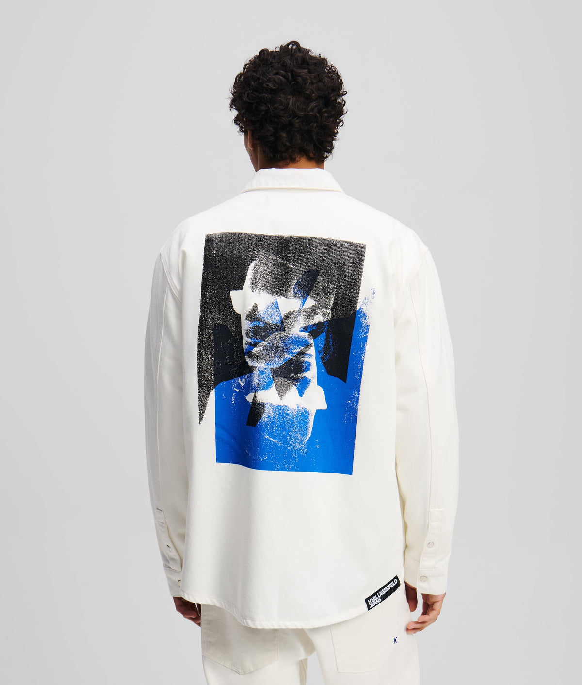 KARL PRINT DENIM SHIRT