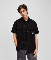 Short-sleeved button-up shirt
