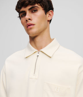 Monogram ZIP-UP POLO SHIRT