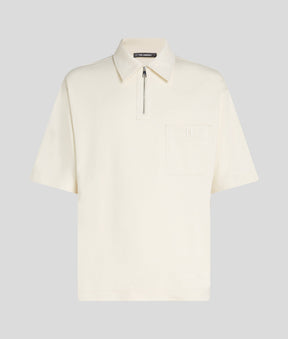 Monogram ZIP-UP POLO SHIRT