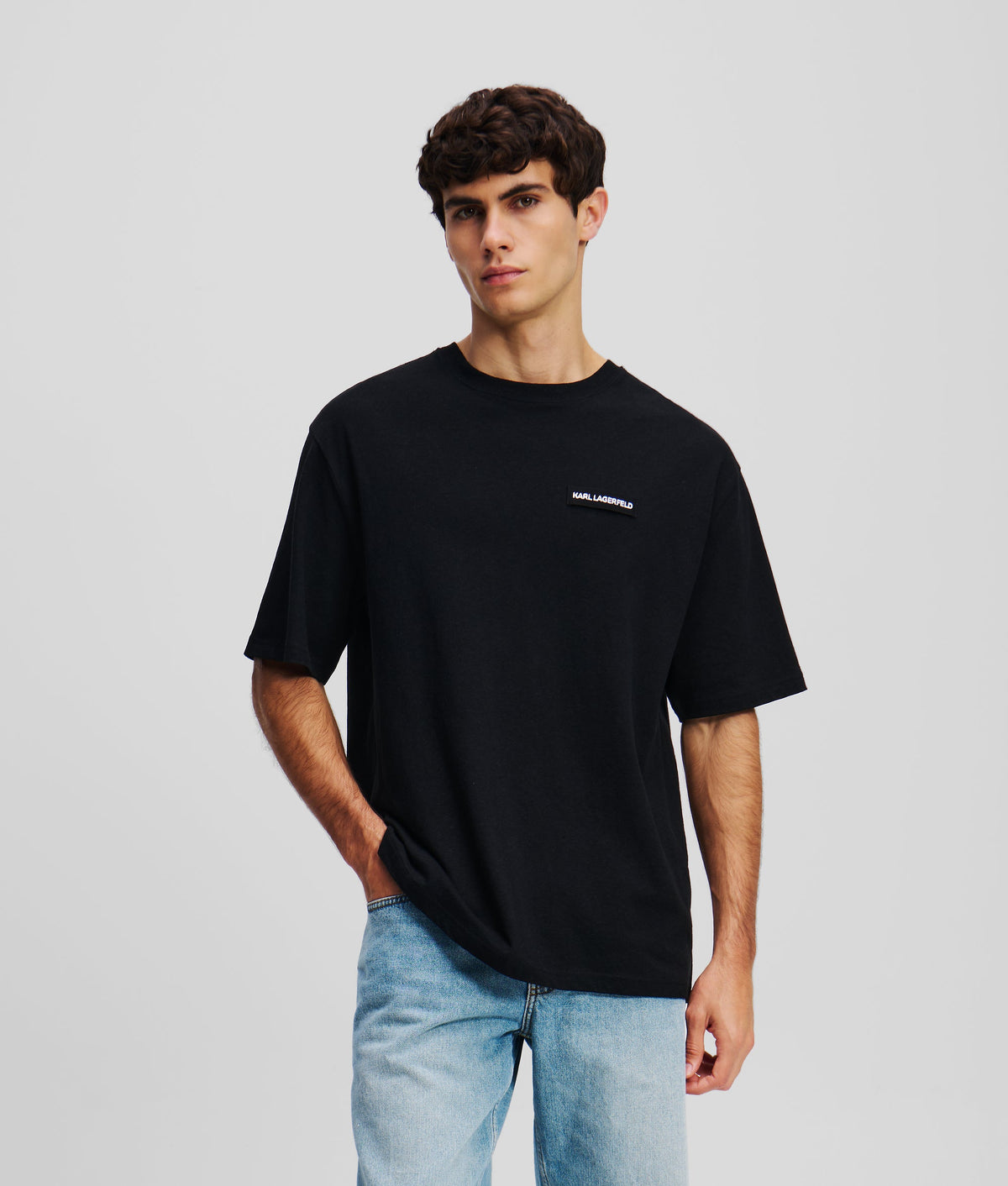 LOGO LINEN BLEND T-SHIRT