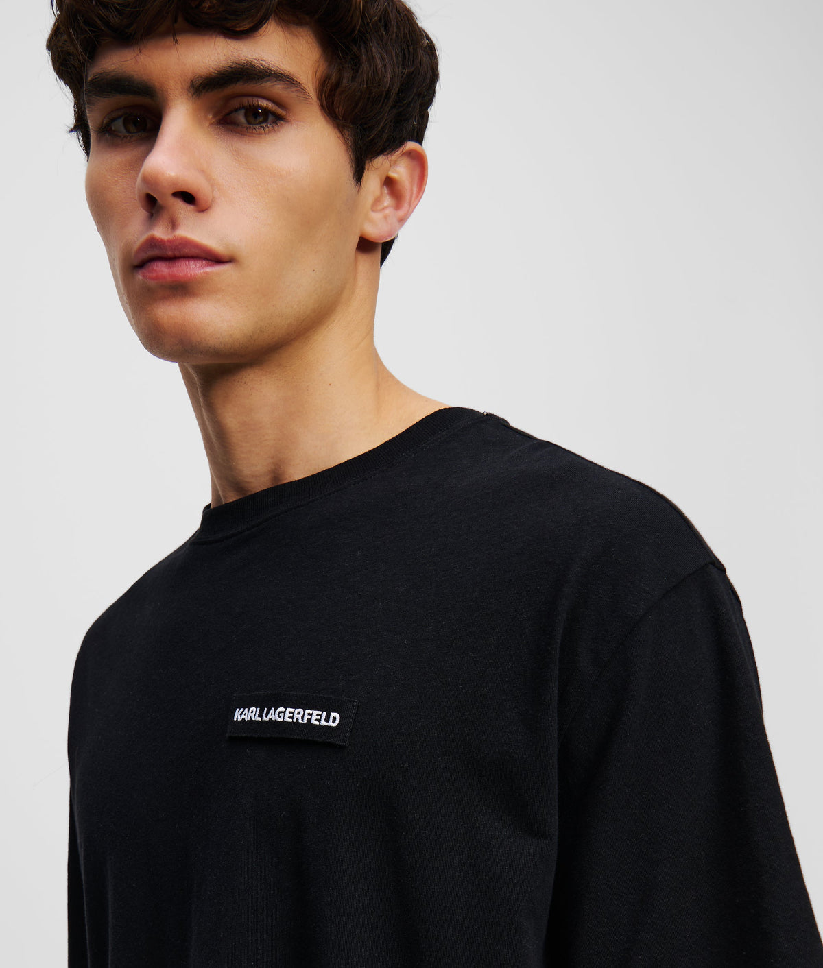 LOGO LINEN BLEND T-SHIRT
