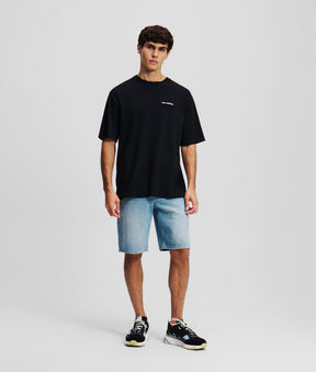 LOGO LINEN BLEND T-SHIRT