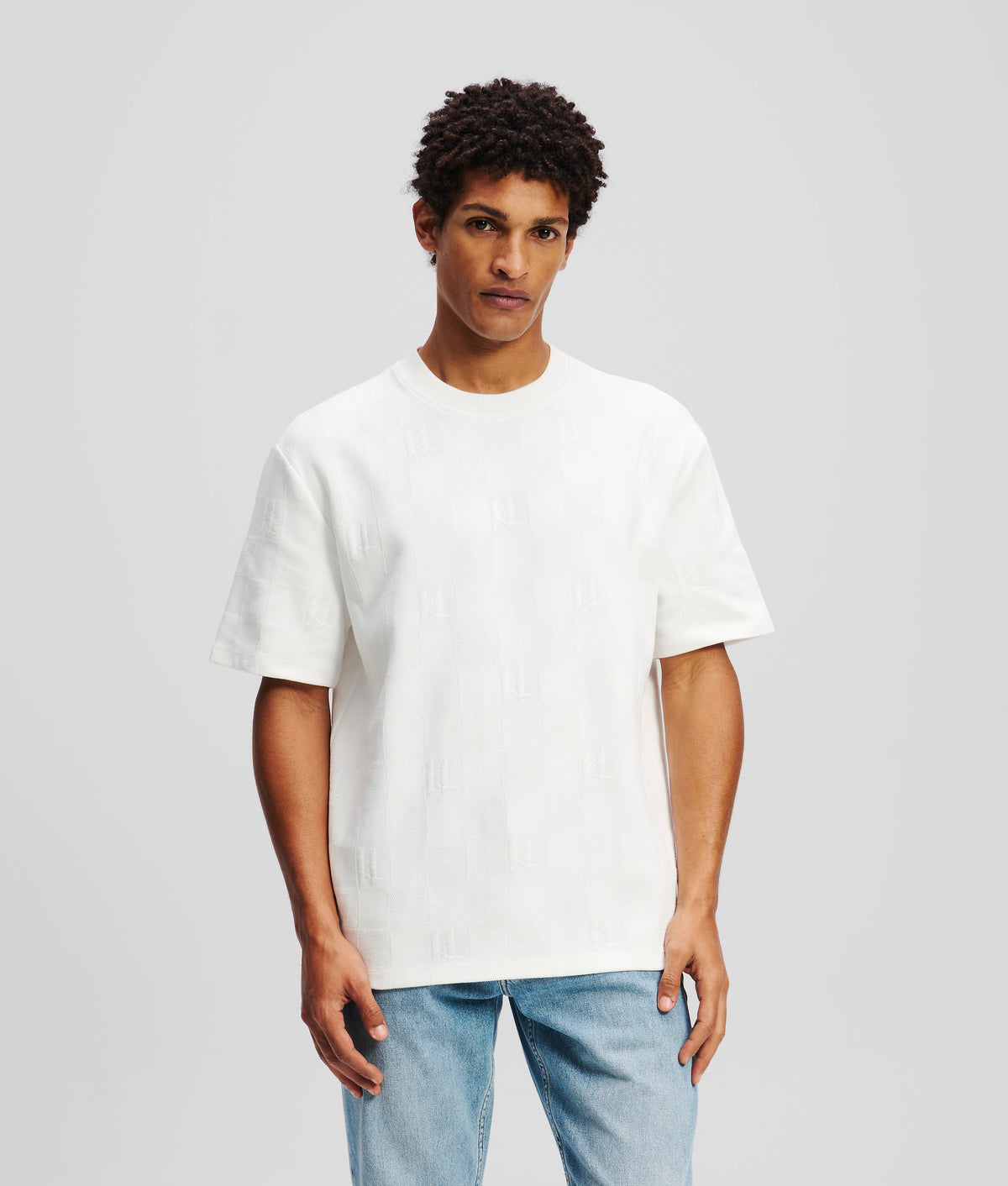 Monogram CHECKED T-SHIRT
